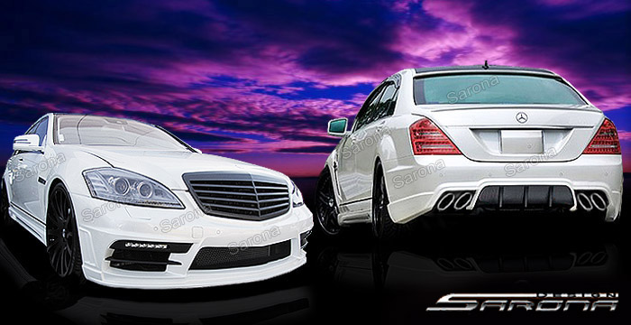 Custom Mercedes S Class  Sedan Body Kit (2007 - 2013) - $3490.00 (Manufacturer Sarona, Part #MB-086-KT)